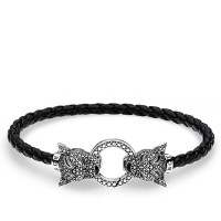 Thomas Sabo Lederarmband Black Cat Länge 19 cm A1932-682-11-L19