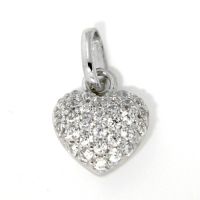 Herzanhänger Silber 925 rhodiniert