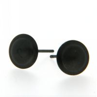 Ohrstecker Edelstahl IPB (schwarz)