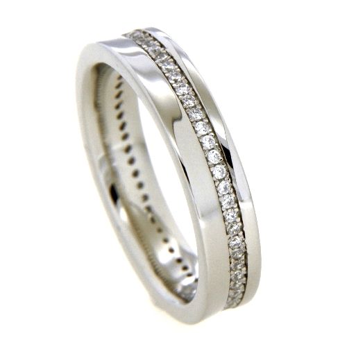 Ring Silber 925 rhodiniert Zirkonia Weite 56