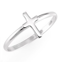 AMEN Ring Silber Kreuz Gr. 54 ACB-14