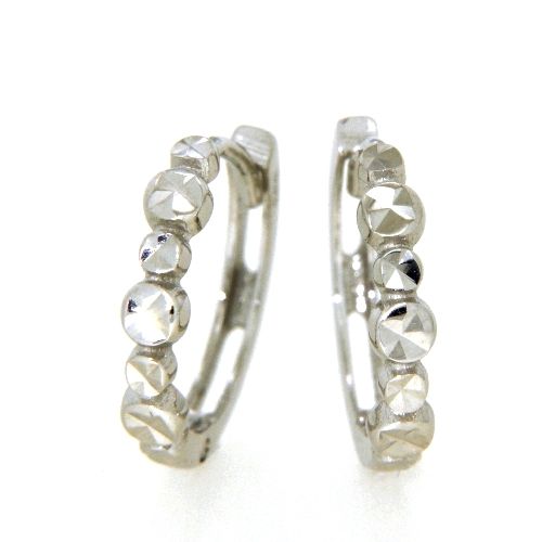 Scharniercreolen Weißgold 333