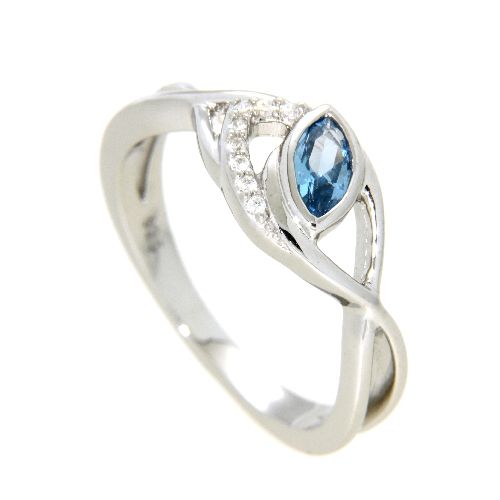 Ring Silber 925 rhodiniert Weite 58