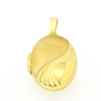 Medaillon Gold 333 oval 16mm x 23mm