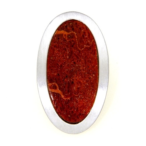 Anhänger Silber 925 rhodiniert Sponga Koralle